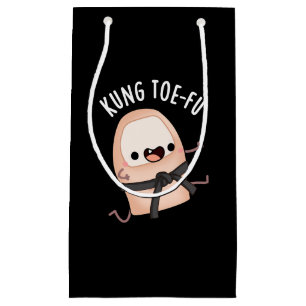 Sacola Para Presentes Pequena Kung Toe-fu Funny Big Toe Torra Escuro BG