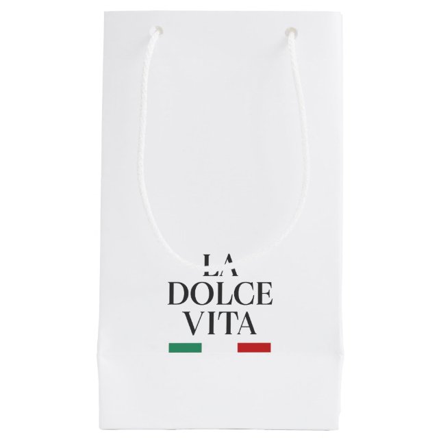 Sacola Para Presentes Pequena La Dolce Vita Gift Bag (Frente)