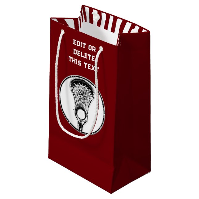 Sacola Para Presentes Pequena Lacrosse Sports Small Gift Bag (Frente inclinada)