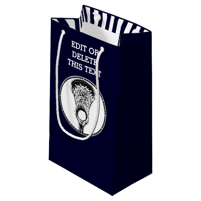 Sacola Para Presentes Pequena Lacrosse Sports Small Gift Bag (Frente inclinada)