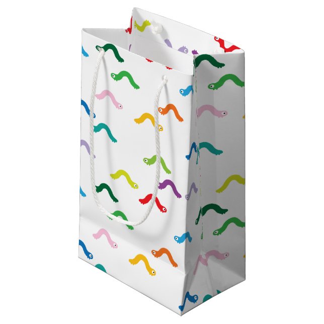 Sacola Para Presentes Pequena Lagarta (Frente inclinada)