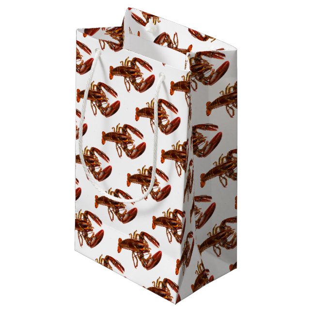 Sacola Para Presentes Pequena Lagosta (Frente inclinada)