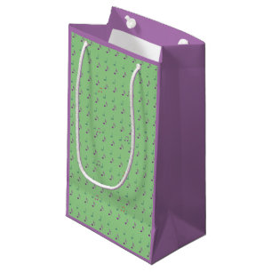 Sacola Para Presentes Pequena Lavanda & Verde - Divertido