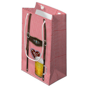 Sacola Para Presentes Pequena Lederhosen bávaros