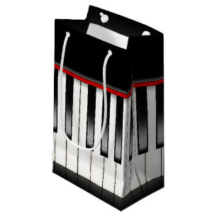 Sacola Para Presentes Pequena Legal música adora bolsa de festas de piano