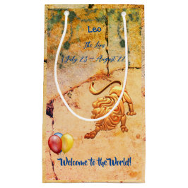 Sacola Para Presentes Pequena Leo - O Bebê Leão (23 de julho - 22 de agosto)