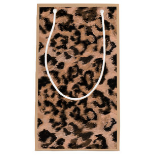 Sacola Para Presentes Pequena Leopardo - impressão de animal impressão