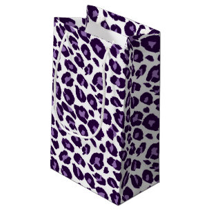 Sacola Para Presentes Pequena Leopardo roxo
