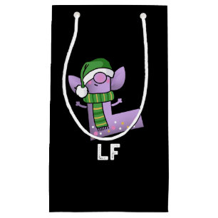Sacola Para Presentes Pequena Lf Funny - Letra L Pun Dark BG