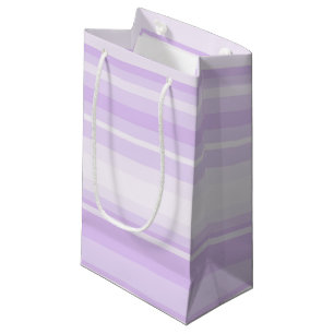 Sacola Para Presentes Pequena Lilac stripes