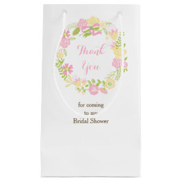 Sacola Para Presentes Pequena Linda Campanha Floral Floral Bridal Muito Obrigado