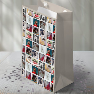 Sacola Para Presentes Pequena Lindíssimo Enfeite de Colagem de 9 Fotos