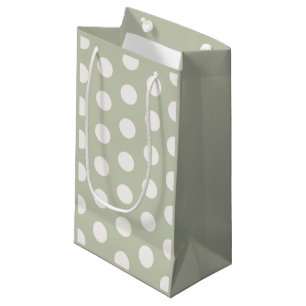 Sacola Para Presentes Pequena Lindos pontos polka para aniversário de crianças V