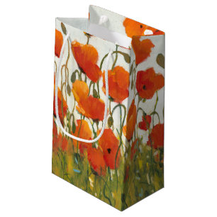 Sacola Para Presentes Pequena Linhas de Poppies I