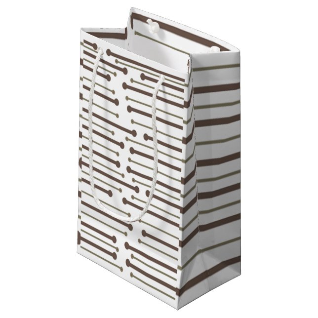 Sacola Para Presentes Pequena Linhas Inspiradas MCM (Frente inclinada)