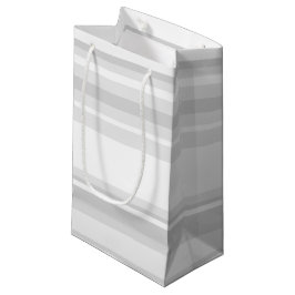 Sacola Para Presentes Pequena Listras cinza claro
