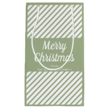 Listras Verde Salvia Modernas Feliz Natal