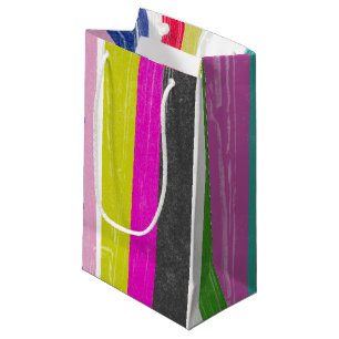 Sacola Para Presentes Pequena Listras Verticais