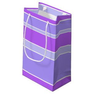 Sacola Para Presentes Pequena Listras violetas