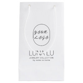 Sacola Para Presentes Pequena Logotipo de Envelope minimalista - Folha de papel 