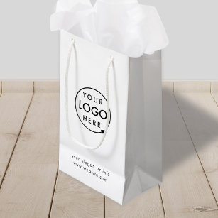 Sacola Para Presentes Pequena Logotipo moderno   Empresa minimalista