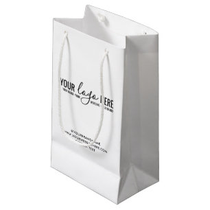 Sacola Para Presentes Pequena Loja de Marca de Empresa de Eventos de Logotipo Pe