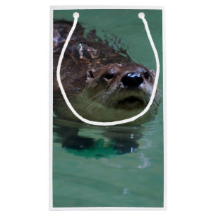 Sacola Para Presentes Pequena Lontra de rio norte-americana