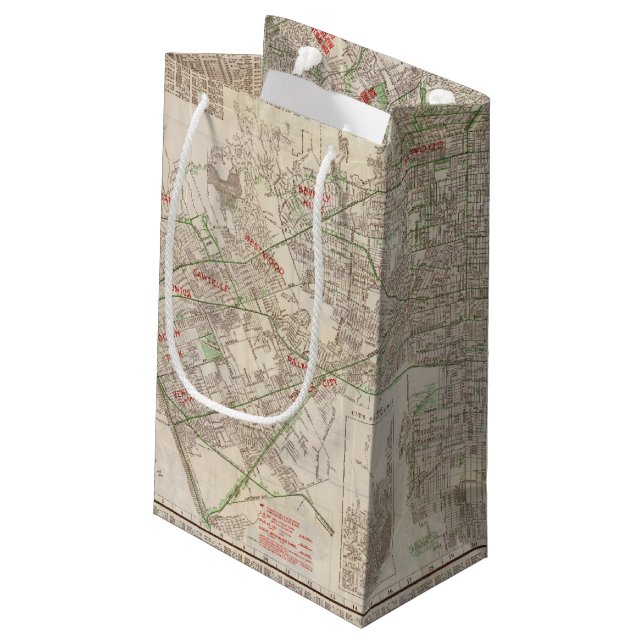 Sacola Para Presentes Pequena Los Angeles, Califórnia 2 (Verso inclinado)