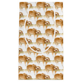 Sacola Para Presentes Pequena Luminosas soltas, com pintura a aquarela