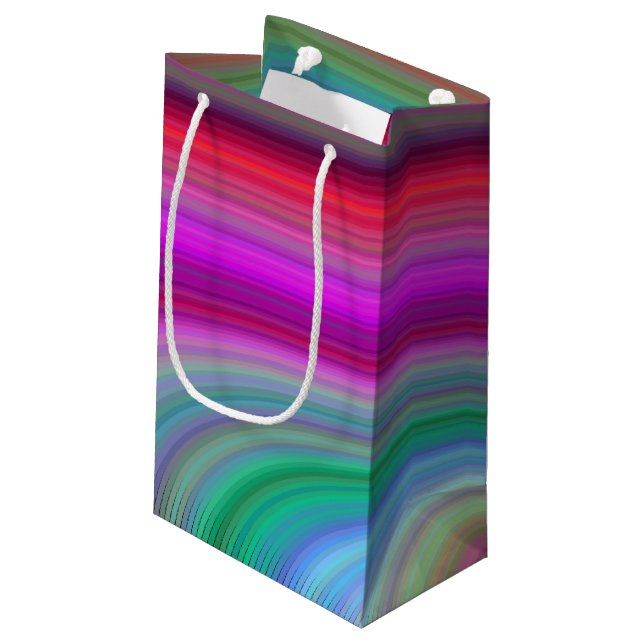 Sacola Para Presentes Pequena Luxúria colorida (Verso inclinado)