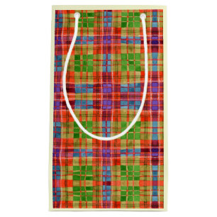 Sacola Para Presentes Pequena MAC RAE TARTAN - Pequeno Saco Saco de Presente