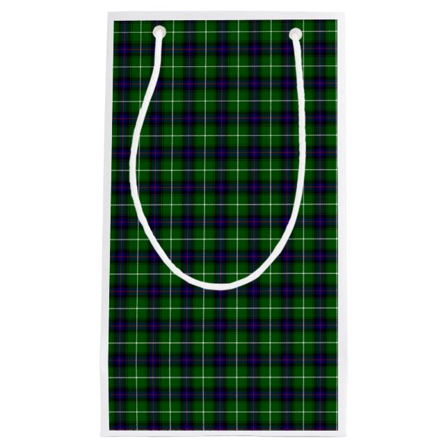 Sacola Para Presentes Pequena MacDonald Tartan (Frente)
