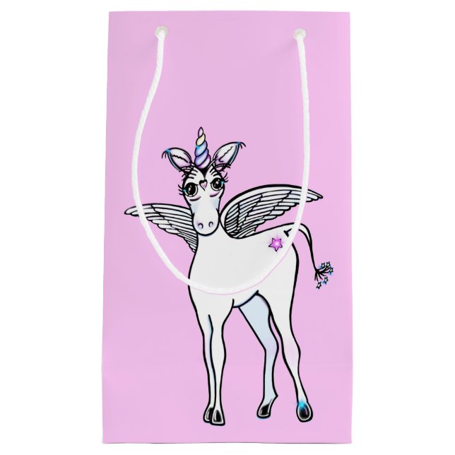 Sacola Para Presentes Pequena magia do Unicórnio (Frente)