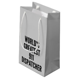 Sacola Para Presentes Pequena Maior 911 Dispatcher do Mundo