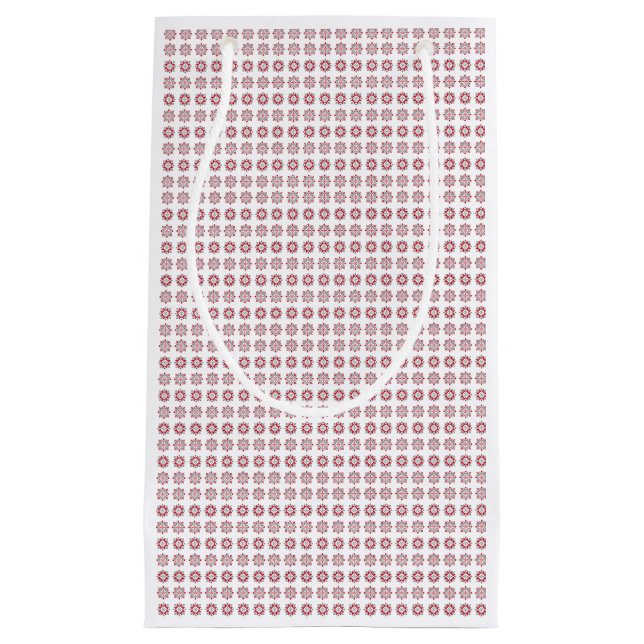 Sacola Para Presentes Pequena Manhã da Letónia - SN - padrão geométrico VII (Frente)