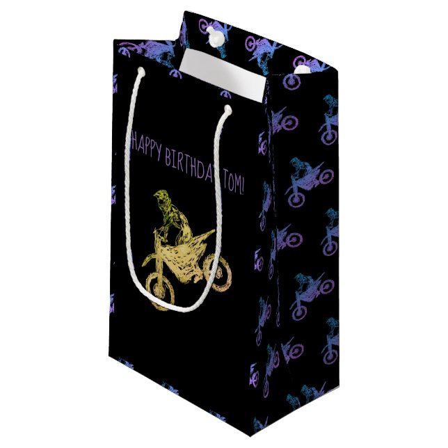 Sacola Para Presentes Pequena Mania extravagante (Frente inclinada)