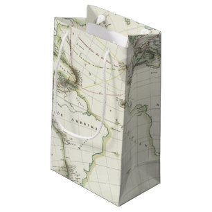 Sacola Para Presentes Pequena Mapa da atividade vulcânica