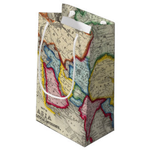 Sacola Para Presentes Pequena Mapa de Ásia