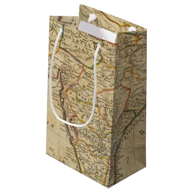 Sacola Para Presentes Pequena Mapa de Hindostan ou de India (Verso inclinado)