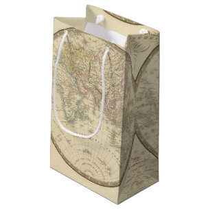 Sacola Para Presentes Pequena Mapa do atlas de mundo