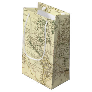 Sacola Para Presentes Pequena Mapa do mundo 5