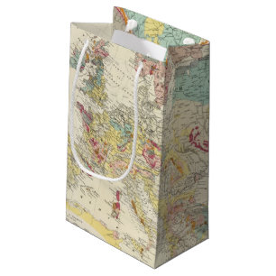 Sacola Para Presentes Pequena Mapa Geological Europa