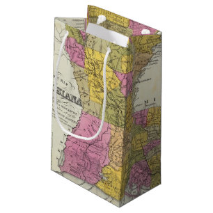 Sacola Para Presentes Pequena Mapa novo de Louisiana 3