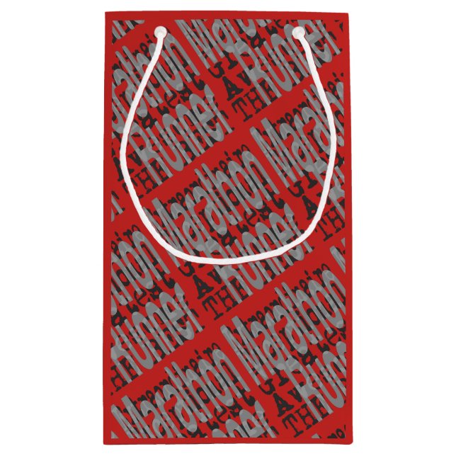 Sacola Para Presentes Pequena Marathon Runner Extraordinaire (Verso)