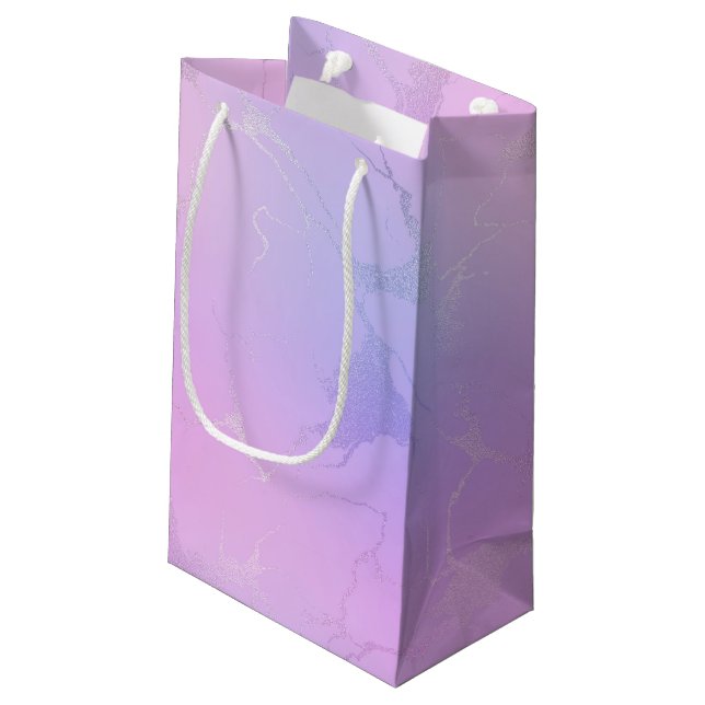 Sacola Para Presentes Pequena Marble Design Gift Bag (Verso inclinado)