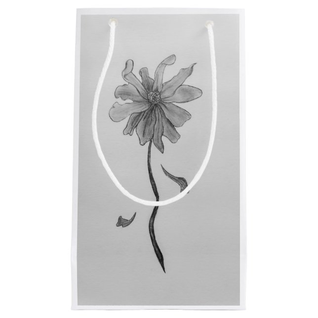 Sacola Para Presentes Pequena Margarida Simples (Frente)