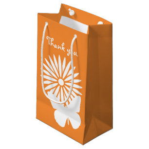 Sacola Para Presentes Pequena Margaridas e Borboletas na bolsa de presentes lara