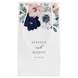 Sacola Para Presentes Pequena Marinho Blooms Hotel Casamento Gift Bag
