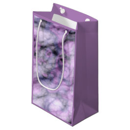 Sacola Para Presentes Pequena Mármore Roxo