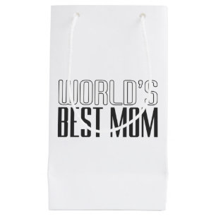 Sacola Para Presentes Pequena Melhor Dia de as mães da Mãe do Mundo Saco Pres